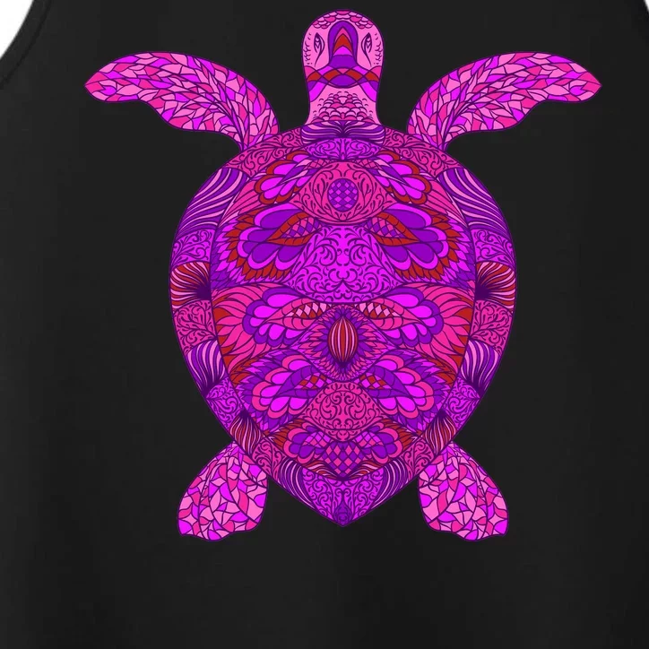 Psychedelic Turtle Performance Tank