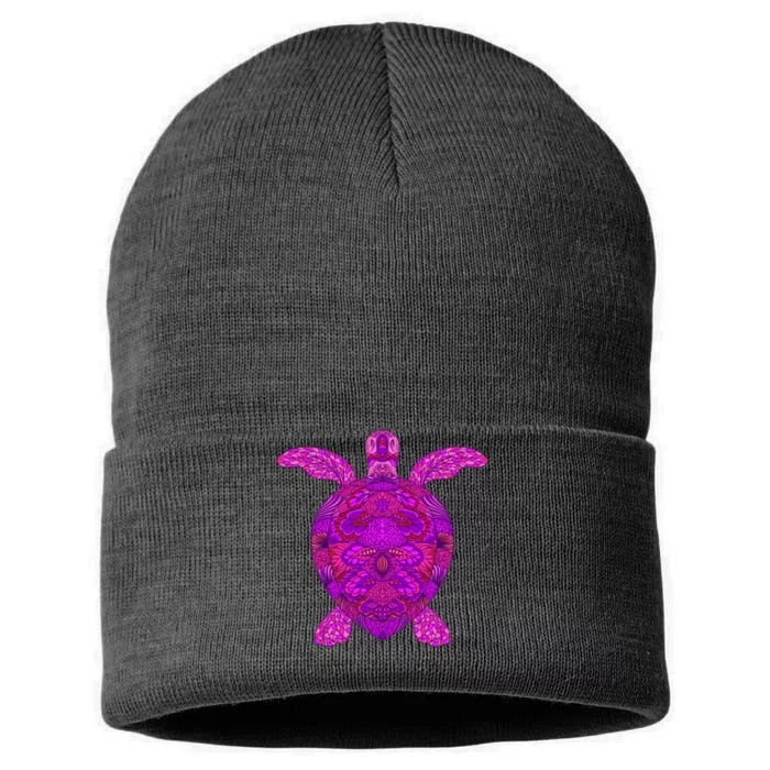 Psychedelic Turtle Sustainable Knit Beanie