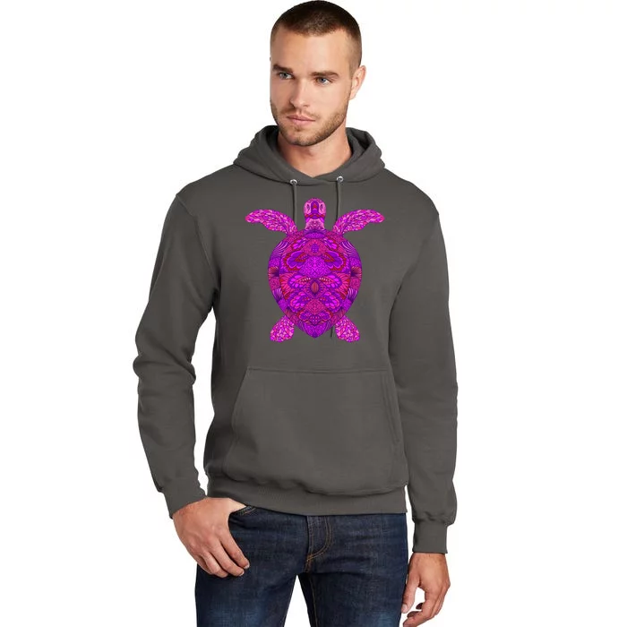 Psychedelic Turtle Tall Hoodie