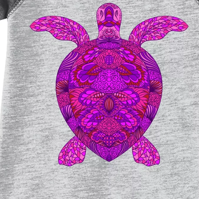 Psychedelic Turtle Infant Baby Jersey Bodysuit