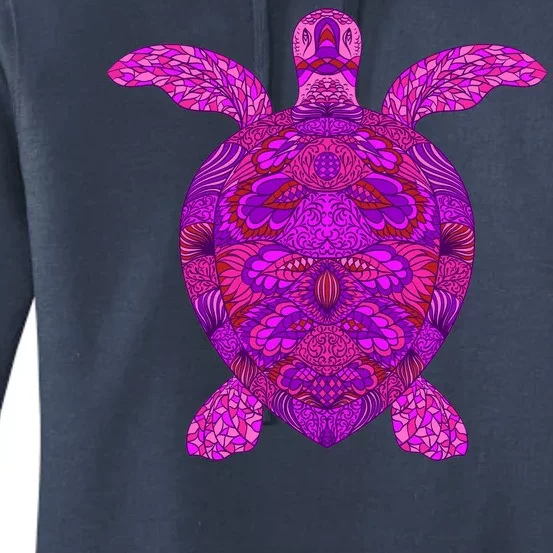 Psychedelic Turtle Women's Pullover Hoodie