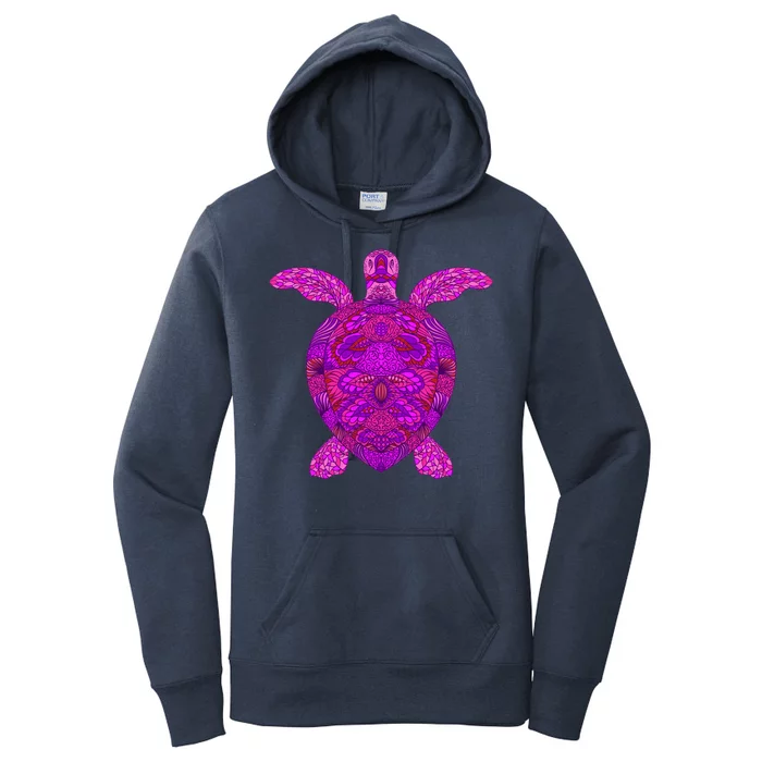 Psychedelic Turtle Women's Pullover Hoodie