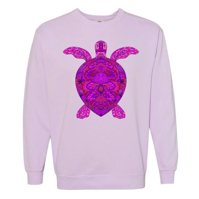 Psychedelic Turtle Garment-Dyed Sweatshirt