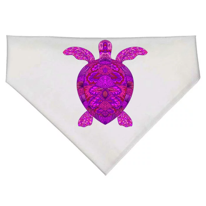 Psychedelic Turtle USA-Made Doggie Bandana