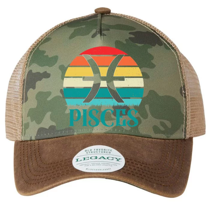 Pisces Sunset Zodiac Legacy Tie Dye Trucker Hat