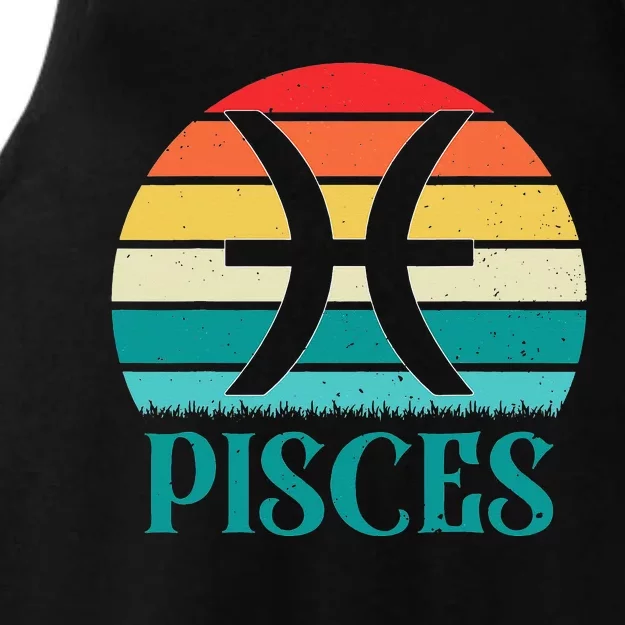 Pisces Sunset Zodiac Ladies Tri-Blend Wicking Tank