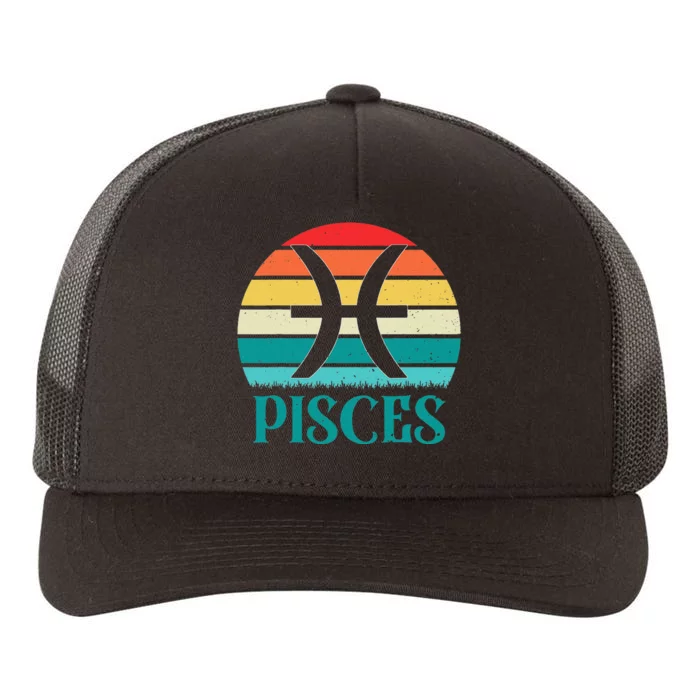 Pisces Sunset Zodiac Yupoong Adult 5-Panel Trucker Hat