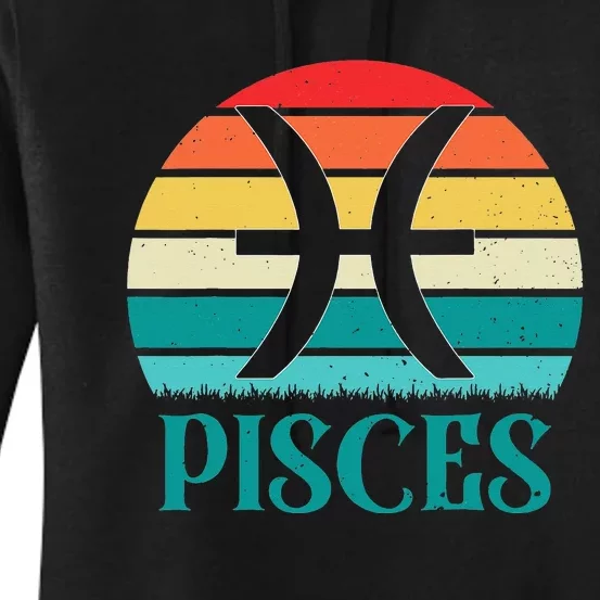 Pisces Sunset Zodiac Women's Pullover Hoodie