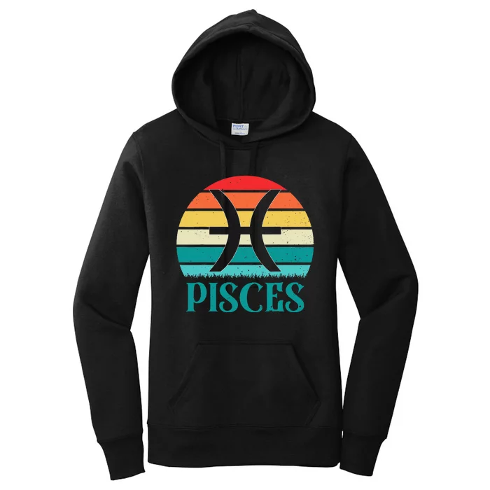 Pisces Sunset Zodiac Women's Pullover Hoodie