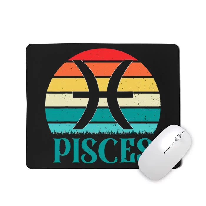 Pisces Sunset Zodiac Mousepad