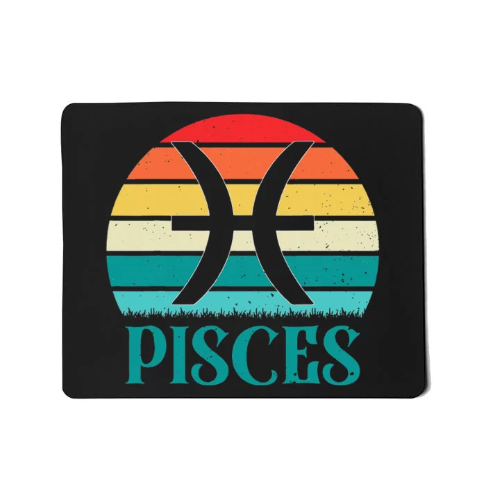 Pisces Sunset Zodiac Mousepad