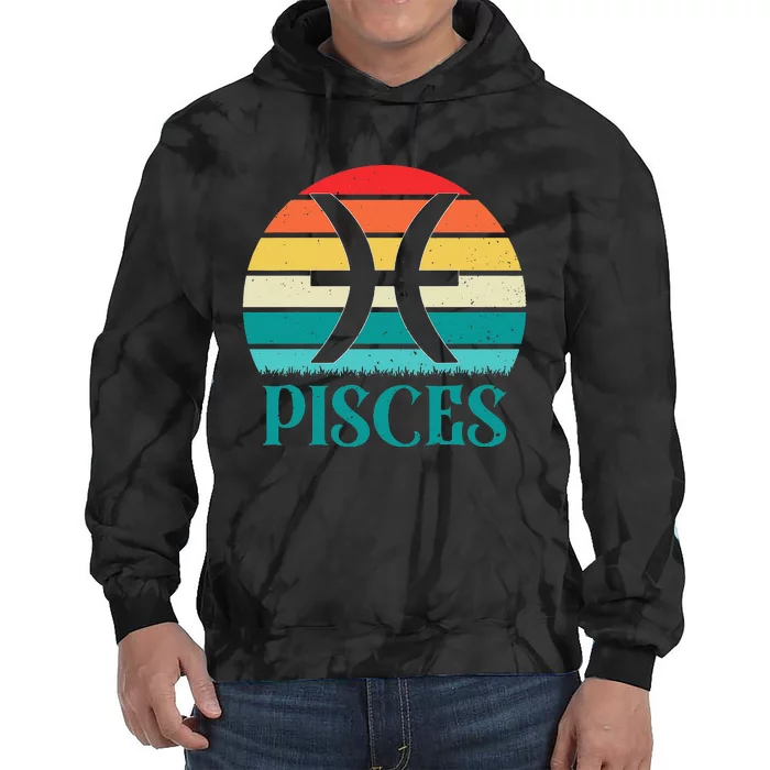 Pisces Sunset Zodiac Tie Dye Hoodie