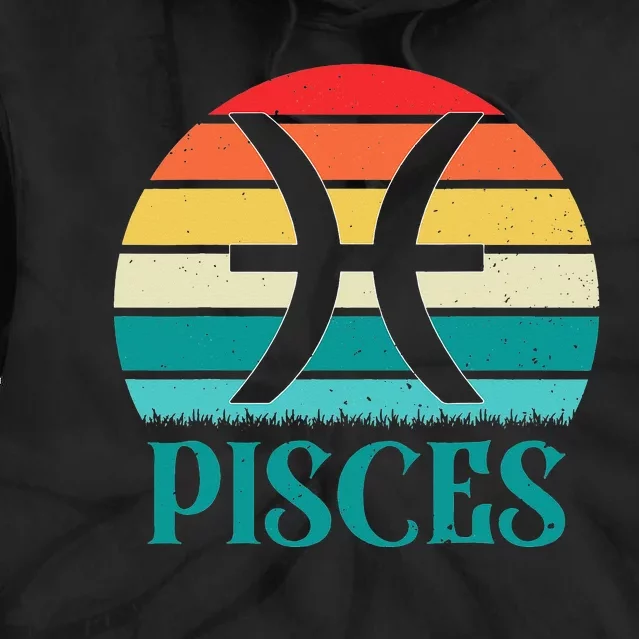 Pisces Sunset Zodiac Tie Dye Hoodie