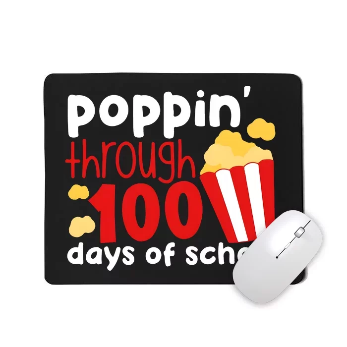 Poppin Through 100 Days Of School Popcorn Mousepad