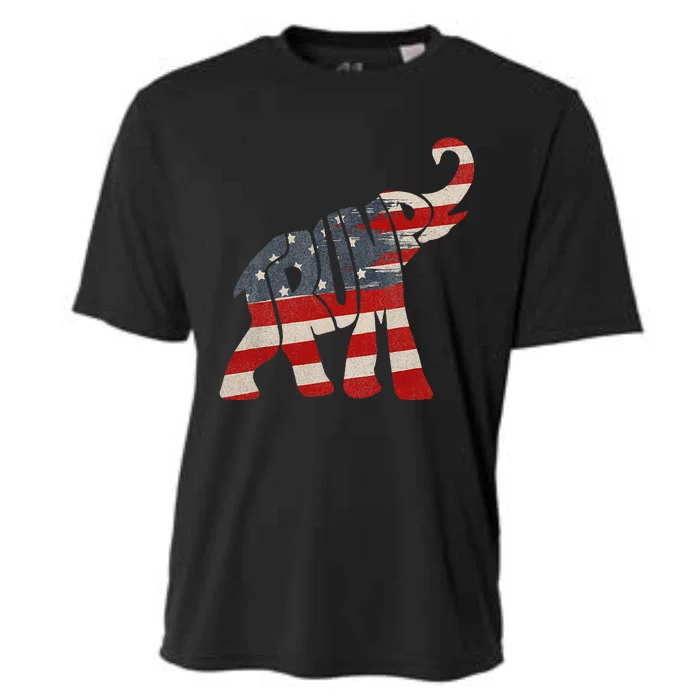 President Trump 2024 Republican Elephant Trump Cooling Performance Crew T-Shirt