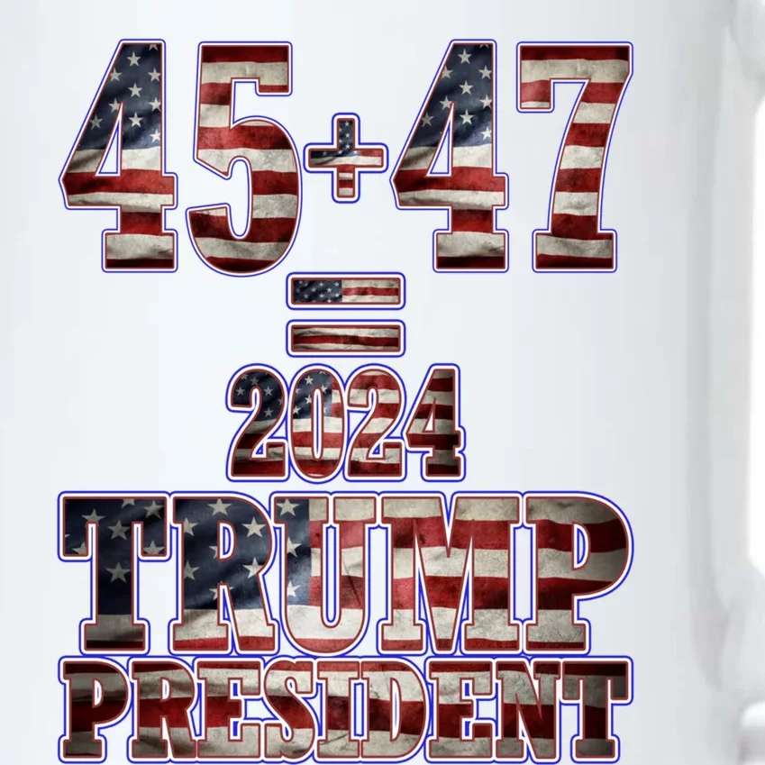 Pro Trump 2024 45th Potus 45+47= 2024 Trump President Funny Gift Black Color Changing Mug