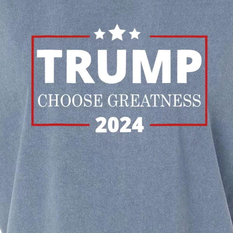 Pro Trump 2024 Campaign Trump For President Vote Greatness Garment-Dyed Women's Muscle Tee