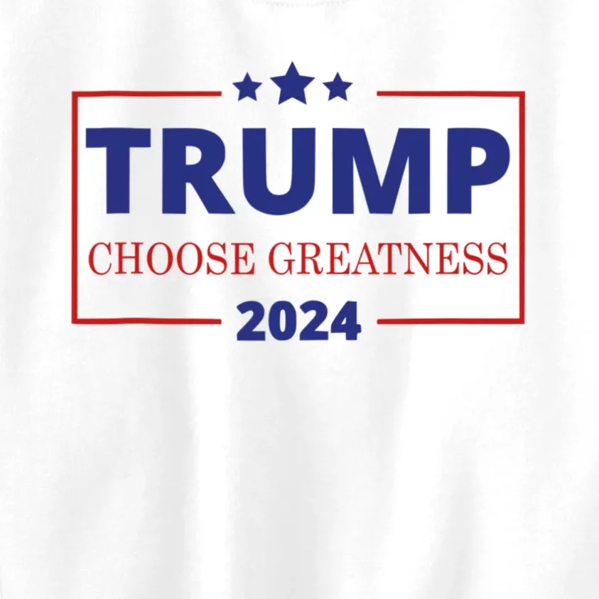 Pro Trump 2024 Campaign Trump For President Vote Greatness Kids Sweatshirt