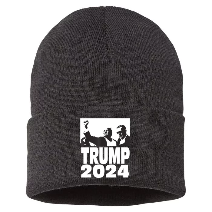 President Trump 2024 Stronger Sustainable Knit Beanie