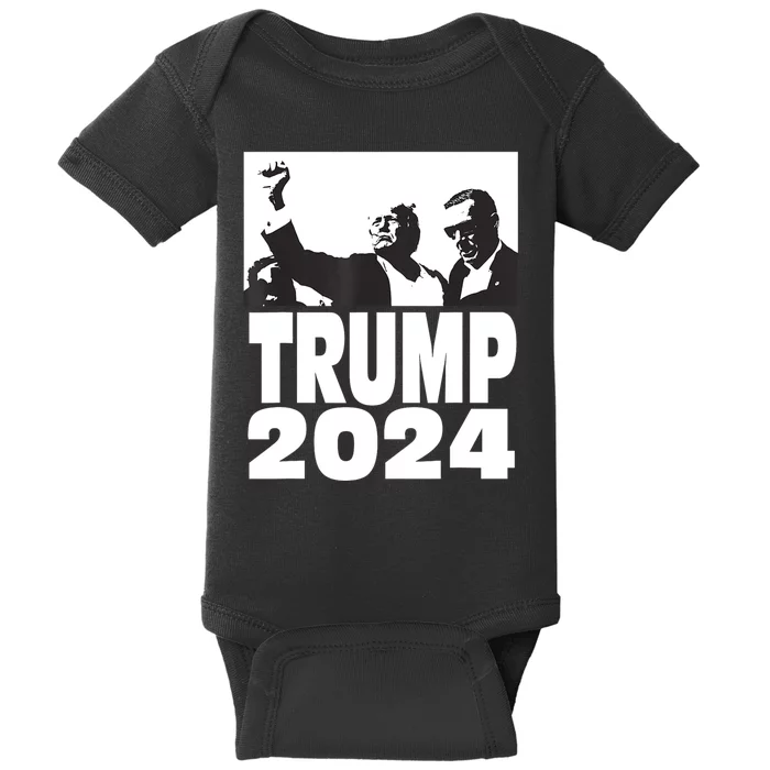 President Trump 2024 Stronger Baby Bodysuit