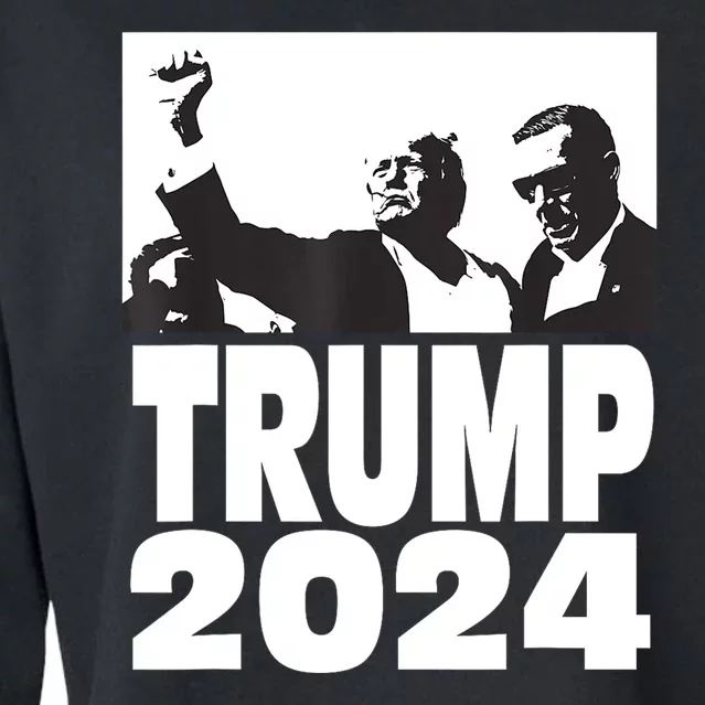 President Trump 2024 Stronger Cropped Pullover Crew