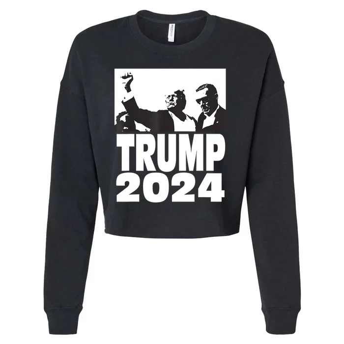 President Trump 2024 Stronger Cropped Pullover Crew