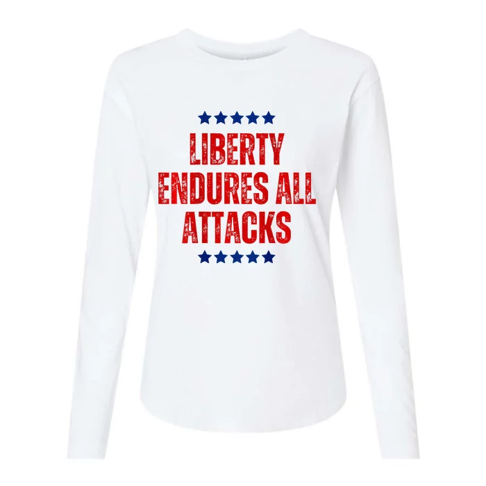 Patriotic Trump 2024 Election Campaign Supporter America Usa Womens Cotton Relaxed Long Sleeve T-Shirt