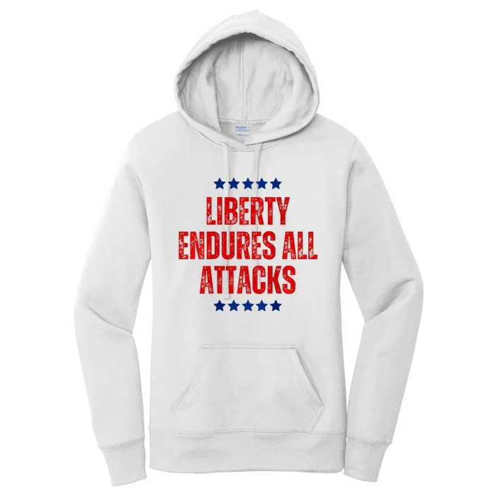 Patriotic Trump 2024 Election Campaign Supporter America Usa Women's Pullover Hoodie