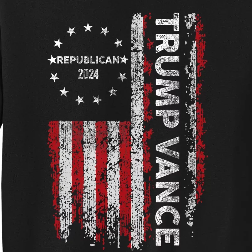 Pro Trump 2024 Trump Vance 2024 Us Flag Republican 2024 President Election Sweatshirt