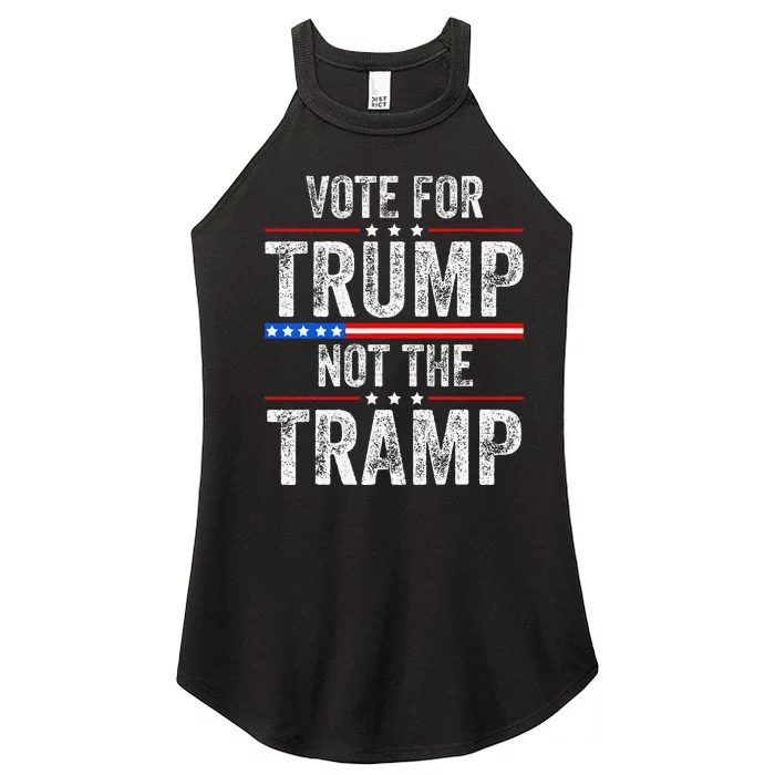 Pro Trump 2024 Funny Vote For Trump Not The Tramp Republican Women’s Perfect Tri Rocker Tank