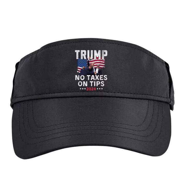 President Trump 2024trending No Tax On Tips Copycat Kamala Adult Drive Performance Visor