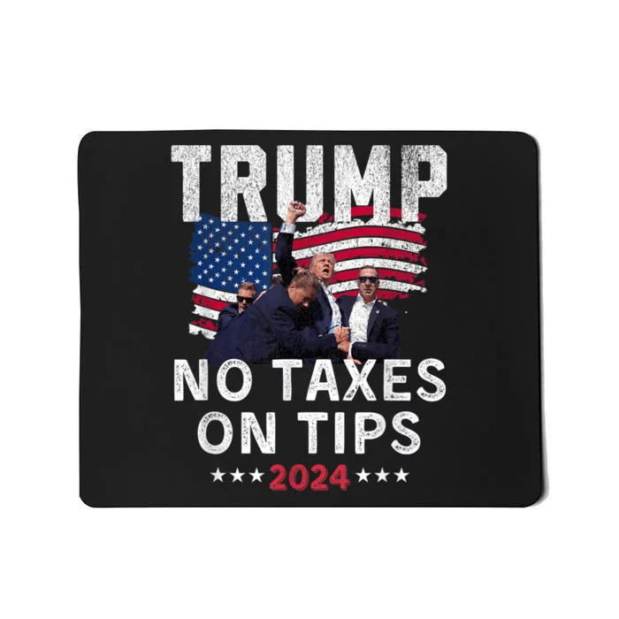 President Trump 2024trending No Tax On Tips Copycat Kamala Mousepad