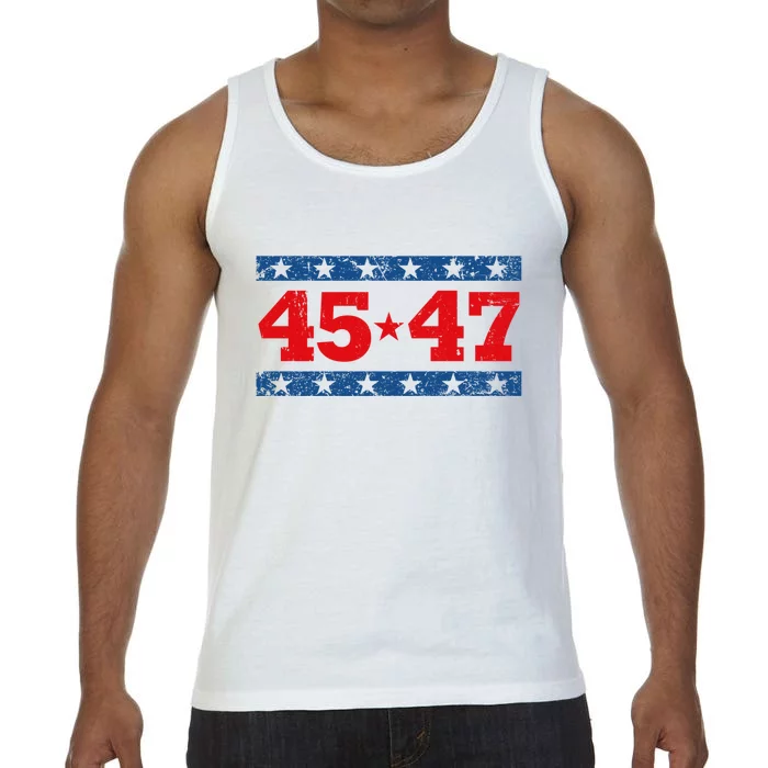 Pro Trump 2024 45th Potus 45=47 Comfort Colors® Tank Top