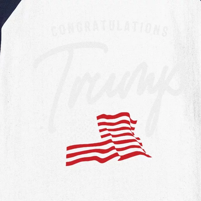 President Trump 2024 Congratulations Baseball Sleeve Shirt