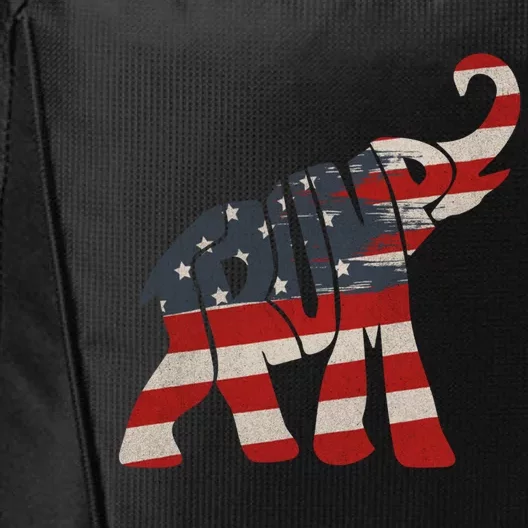 President Trump 2024 Republican Elephant Trump Supporter Gift City Backpack