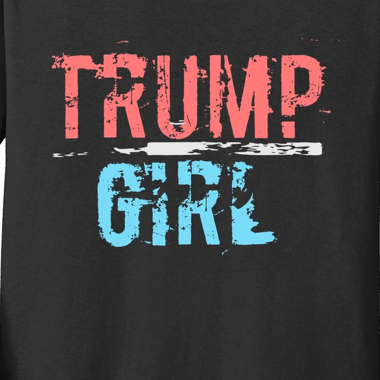 Pro Trump 2024 Election Women For Trump Kids Long Sleeve Shirt