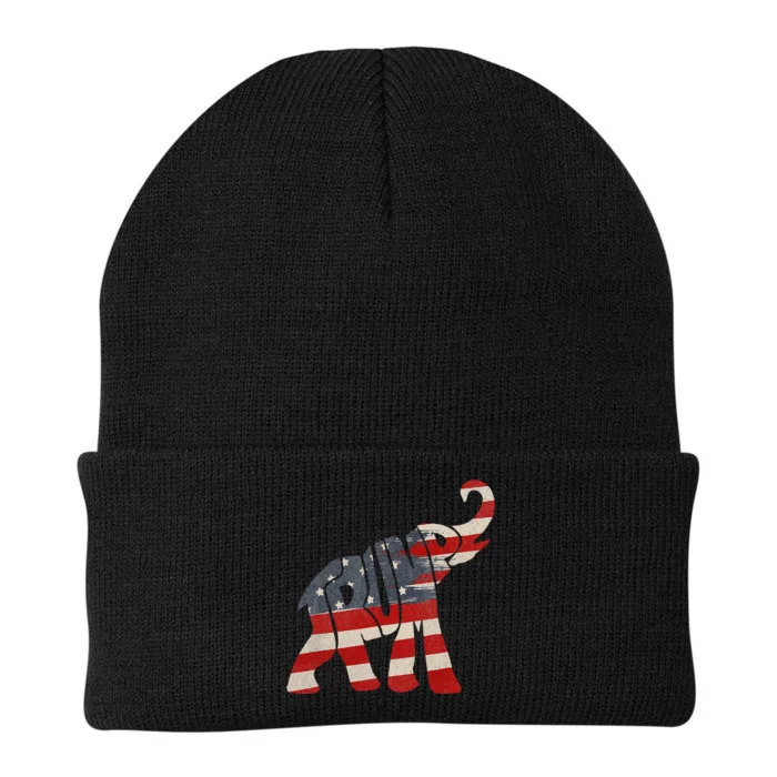 President Trump 2024 Republican Elephant Trump Supporter Knit Cap Winter Beanie