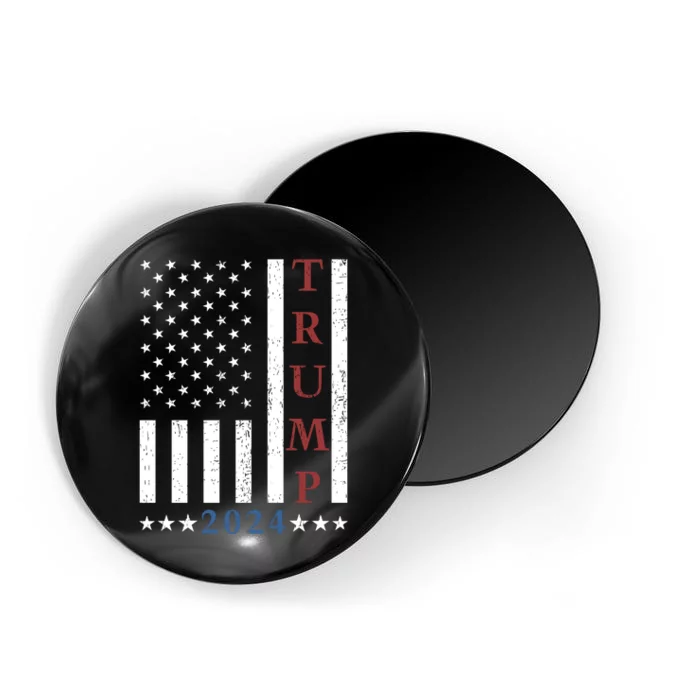 Pro Trump 2024 American Flag Magnet