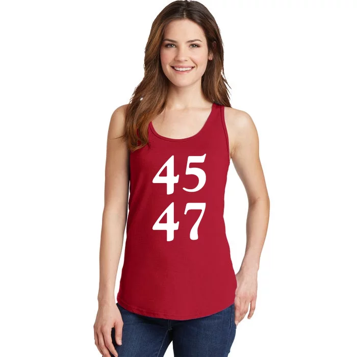 President Trump 45 47 Trump 2024 Election Ladies Essential Tank