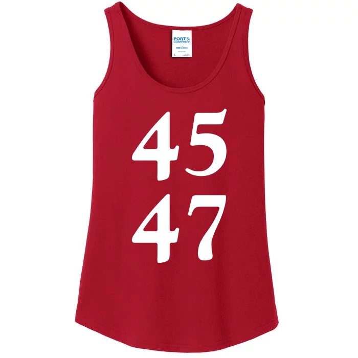 President Trump 45 47 Trump 2024 Election Ladies Essential Tank