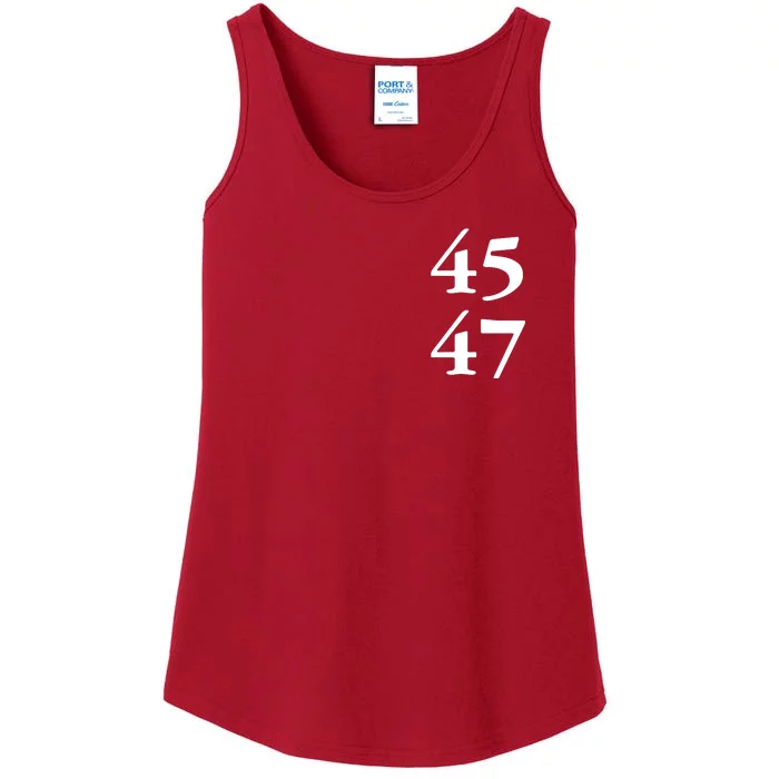 President Trump 45 47 Trump 2024 Election Ladies Essential Tank