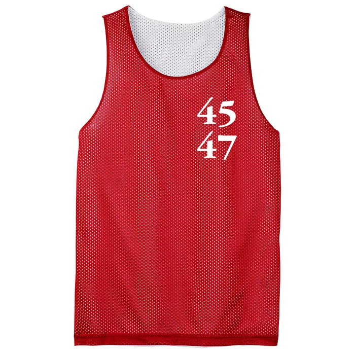 President Trump 45 47 Trump 2024 Election Mesh Reversible Basketball Jersey Tank