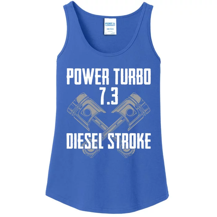 Power Turbo 7 3 Diesel Stroke Cute Gift Ladies Essential Tank