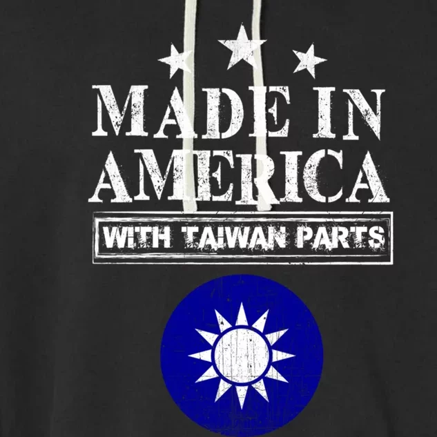 Proud Taiwanese American Taiwan Immigrant Pride Funny Gift Garment-Dyed Fleece Hoodie