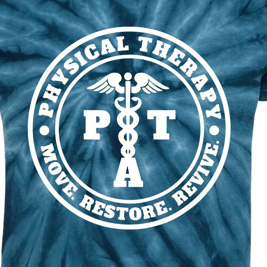 PTA Therapist Assistant Physical Therapy Kids Tie-Dye T-Shirt