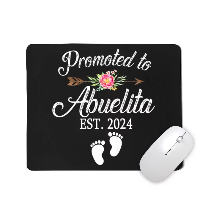 Promoted To Abuelita Grandma Est 2024 Pregnancy Announcement Mousepad