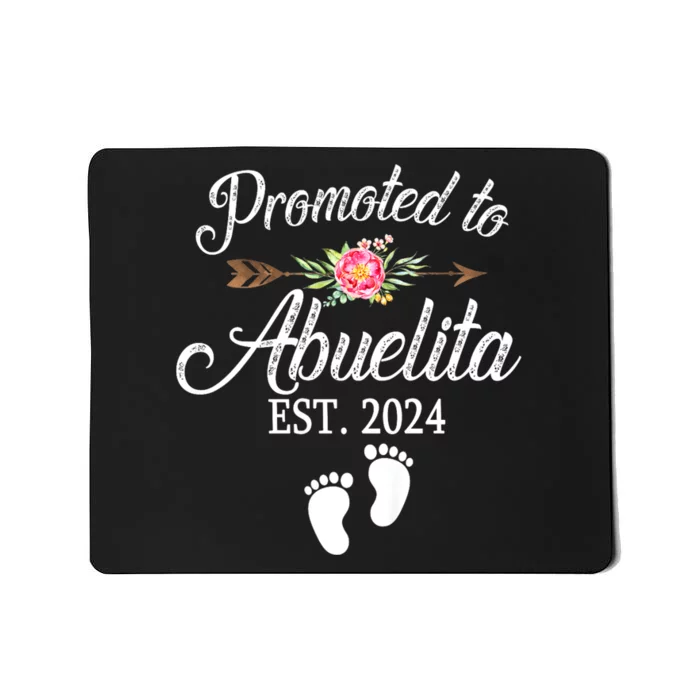 Promoted To Abuelita Grandma Est 2024 Pregnancy Announcement Mousepad