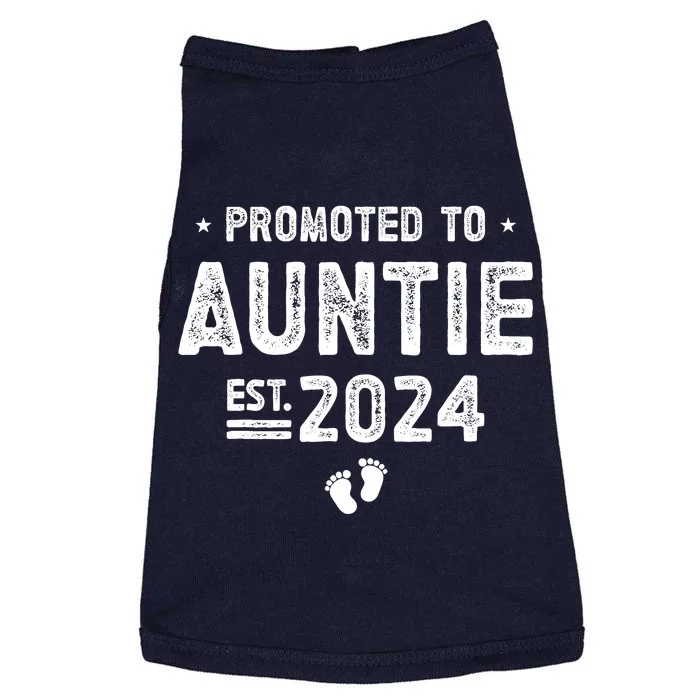 Promoted To Auntie 2024 Soon To Be Auntie Doggie Tank