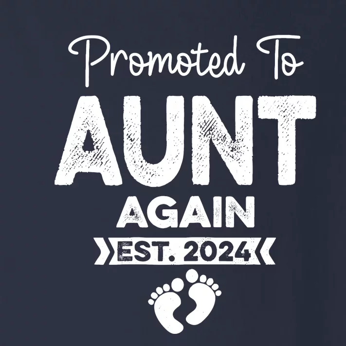 Promoted To Aunt Again Est 2024 Pregnancy Announcement Toddler Long Sleeve Shirt