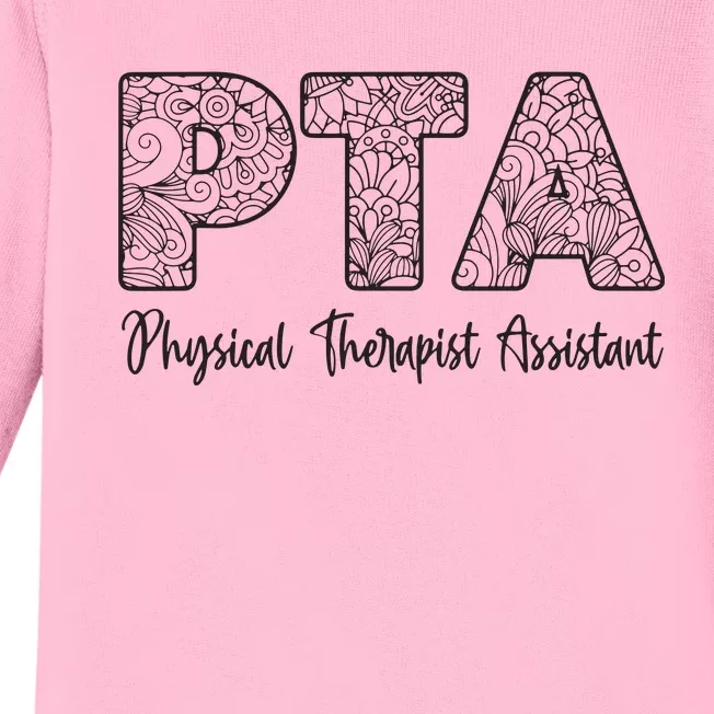 Physical Therapist Assistant PTA Gifts Physical Therapy PT Baby Long Sleeve Bodysuit